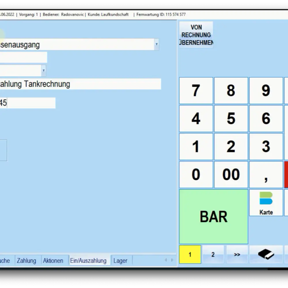Ein- und Auszahlungen