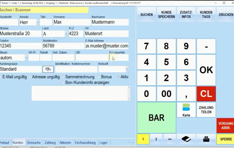 Kundenmanagement & Marketing / Kundenanlage 1